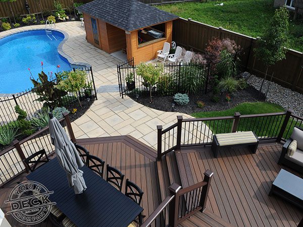 Multi-Level Deck with Pool